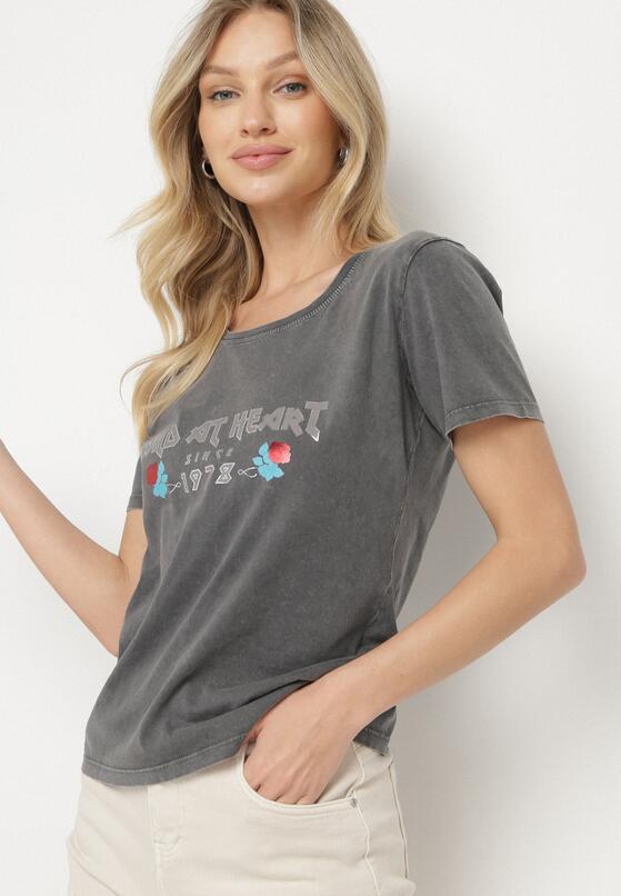 T-shirt Gri închis 4
