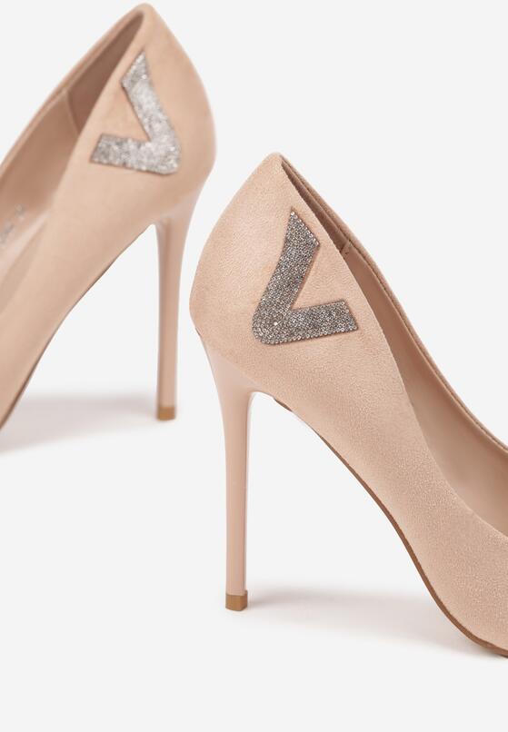 Pantofi stiletto Bej 6