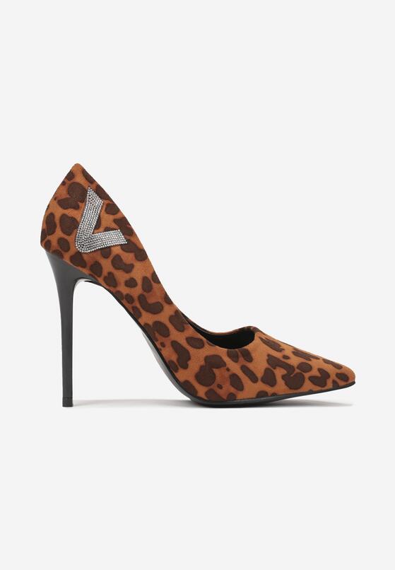 Pantofi stiletto Imprimeu leopard 4