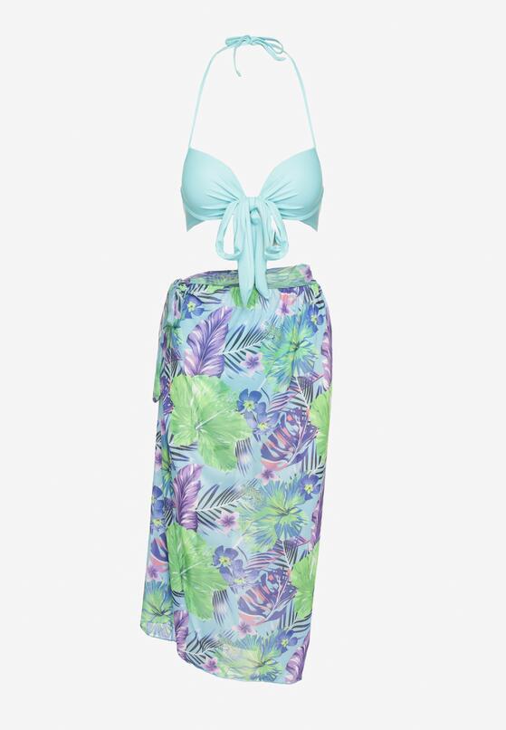 Costum de baie bikini Albastru deschis 5