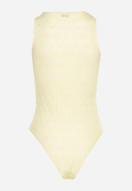 Żółte Body Ozdobione Kokardkami Ovilene 5