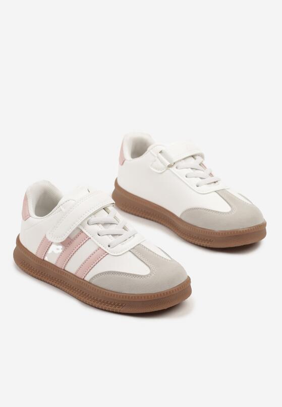 Pantofi sport Alb cu roz 2