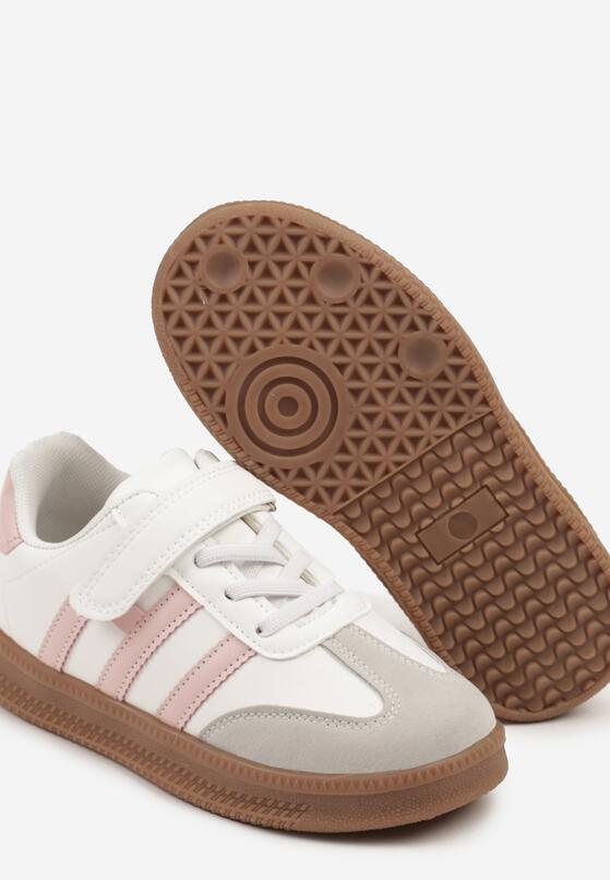 Pantofi sport Alb cu roz 3