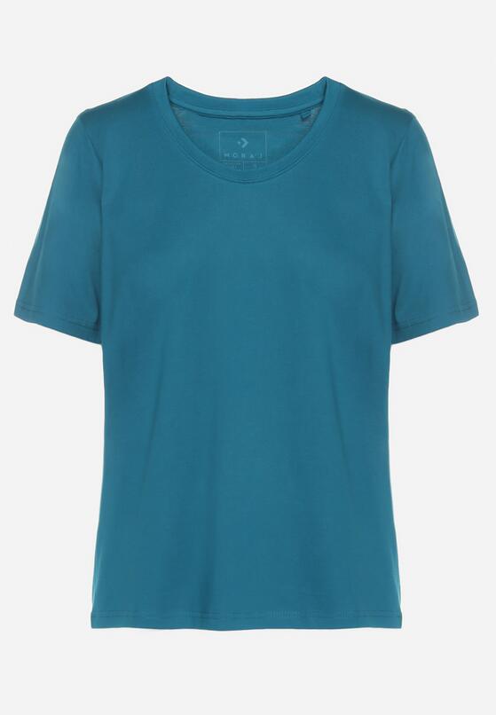Ciemnozielony Bawełniany Klasyczny T-shirt Fevarene 6