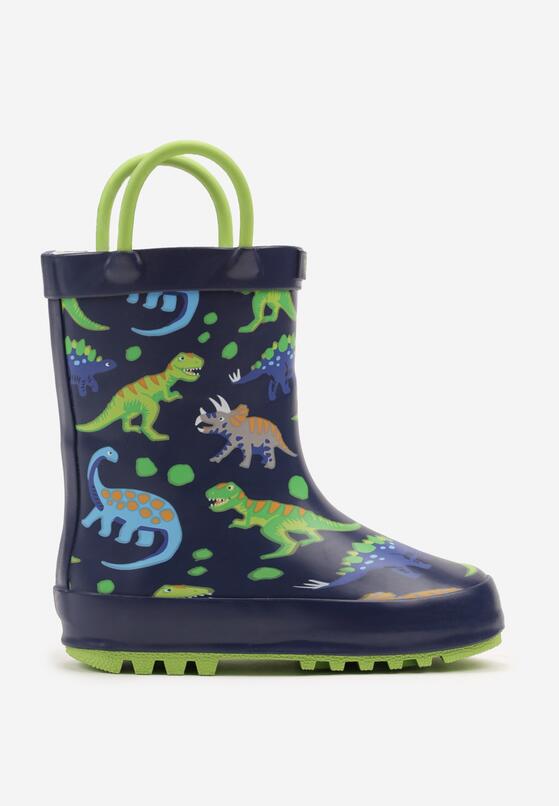 Cizme de cauciuc  Bleumarin cu verde 1