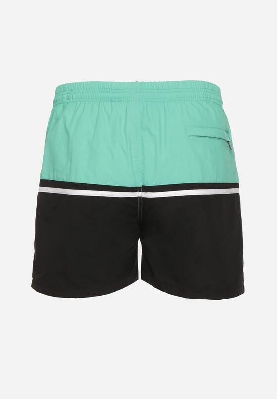 Pantaloni scurți Verde cu negru 2