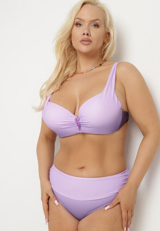 Costum de baie bikini Mov deschis 2