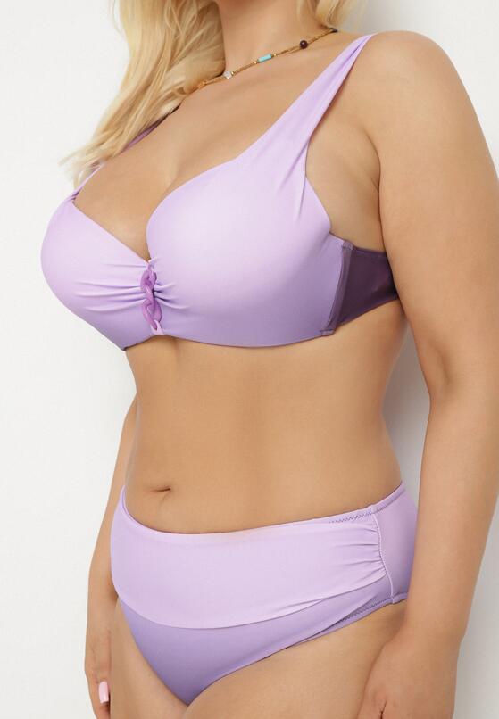 Costum de baie bikini Mov deschis 4
