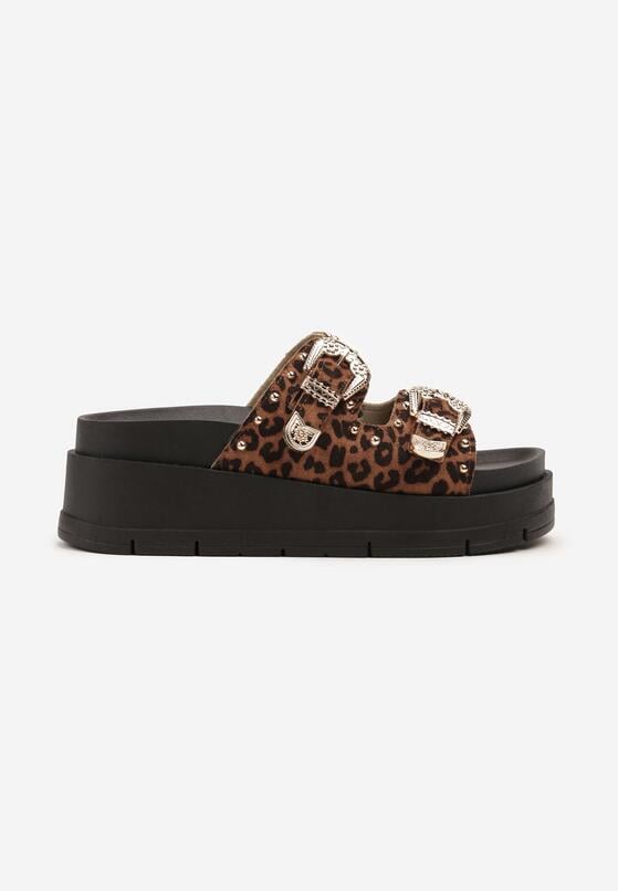 Papuci Imprimeu leopard 4