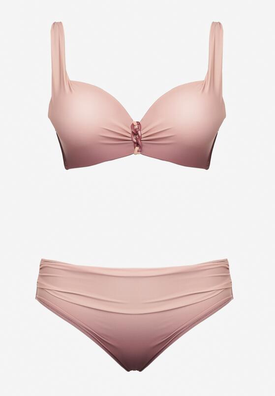 Costum de baie bikini Roz închis 5