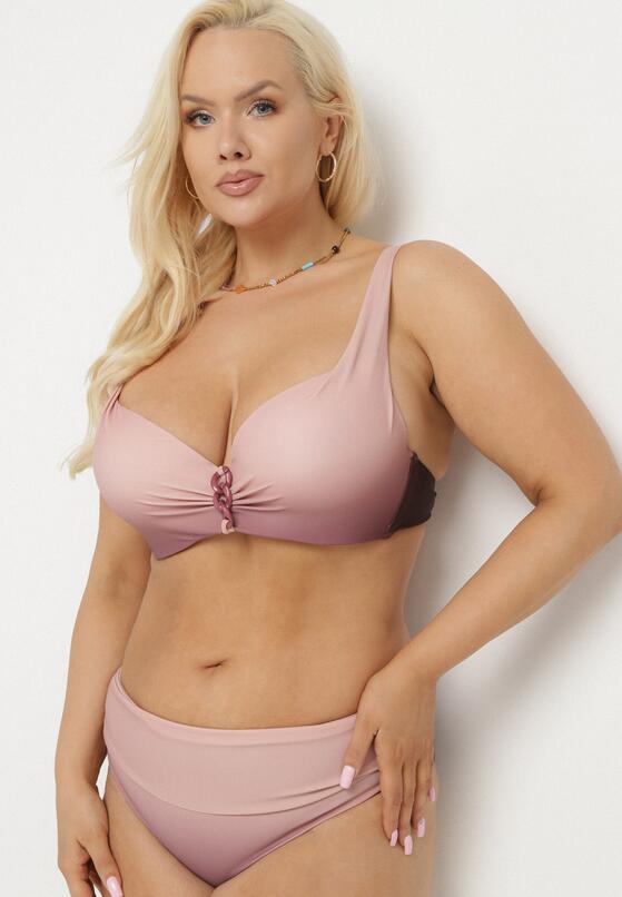 Costum de baie bikini Roz închis 1