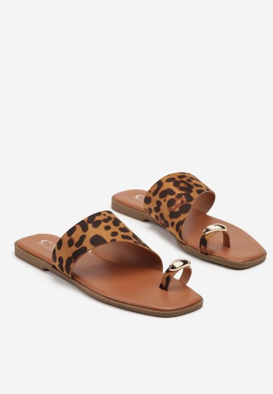Papuci Imprimeu leopard 5