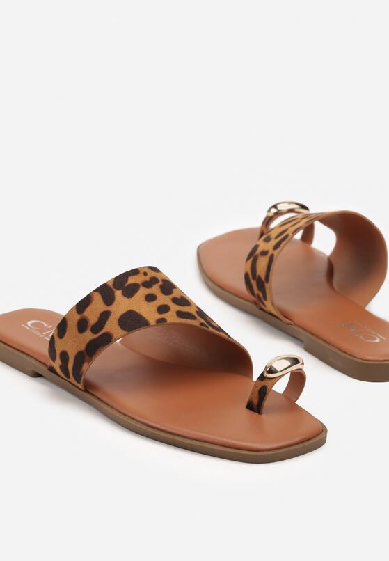 Papuci Imprimeu leopard 6