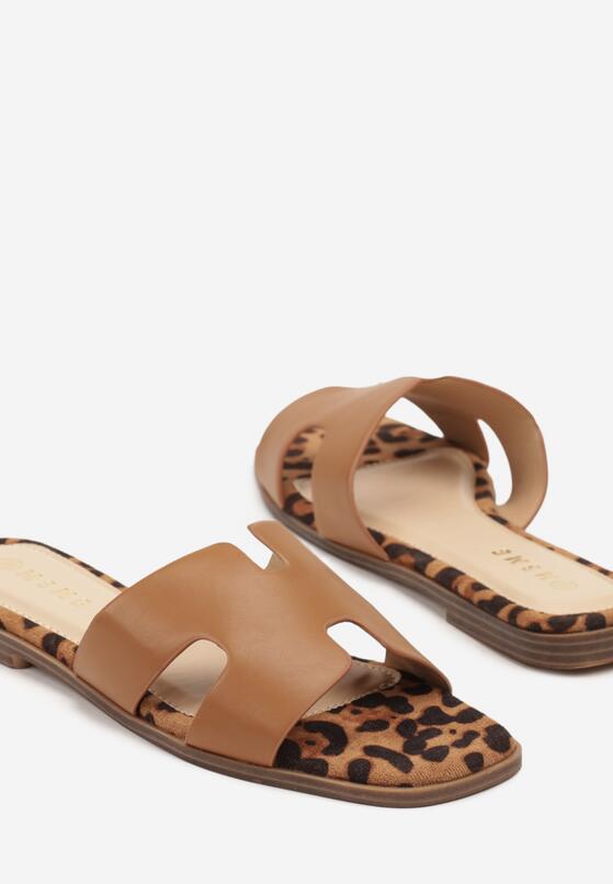 Papuci Imprimeu leopard 6