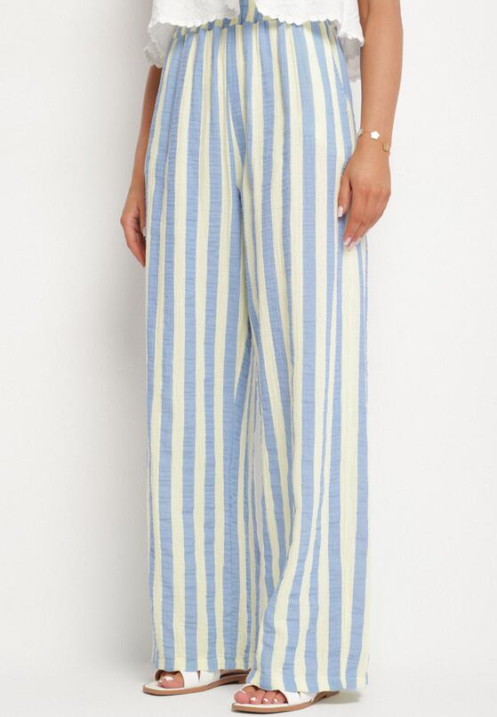 Pantaloni Albastru cu galben 1