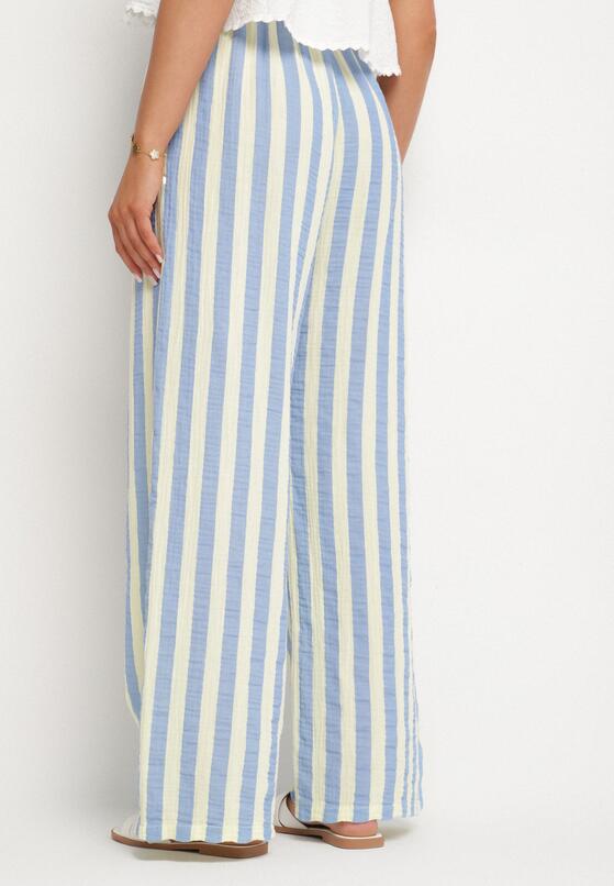 Pantaloni Albastru cu galben 3
