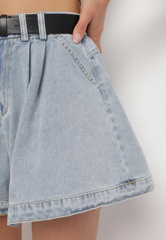 Pantaloni scurți Albastru deschis 5