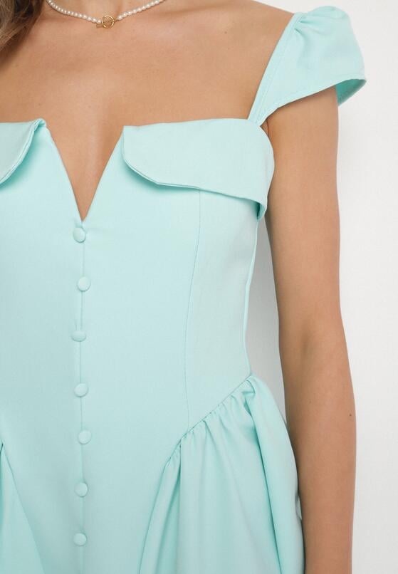 Rochie Verde deschis 5