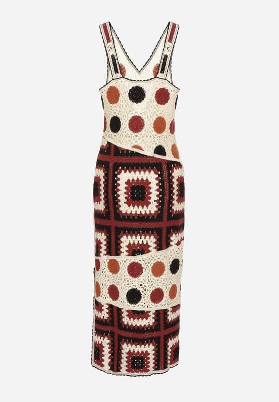 Rochie Bej cu maro 7