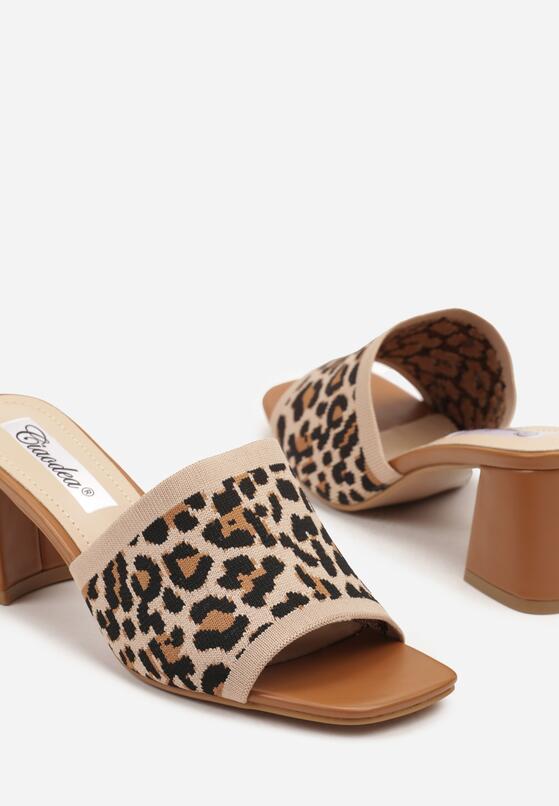Papuci Imprimeu leopard 6