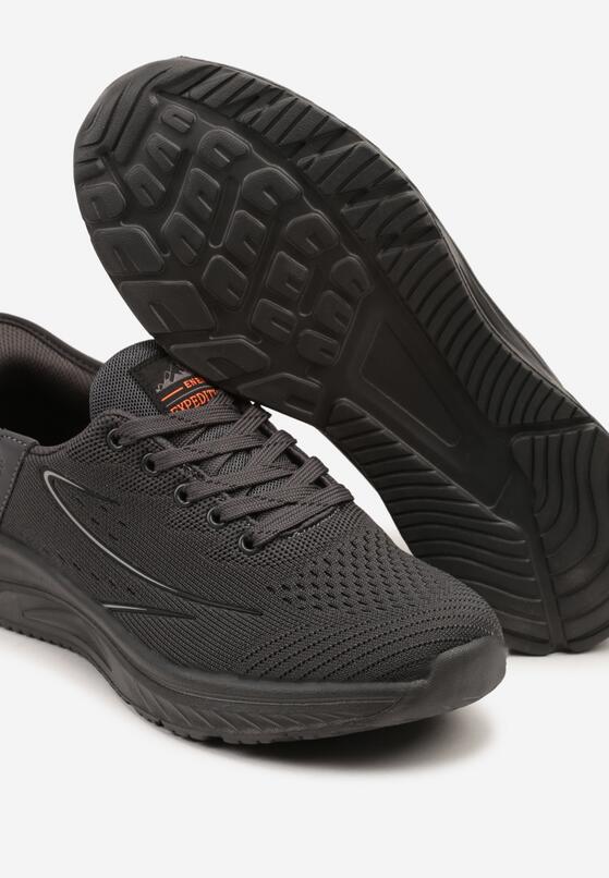 Ciemnoszare Buty Sportowe Sneakersy z Ozdobnym Tłoczeniem Axedla 3