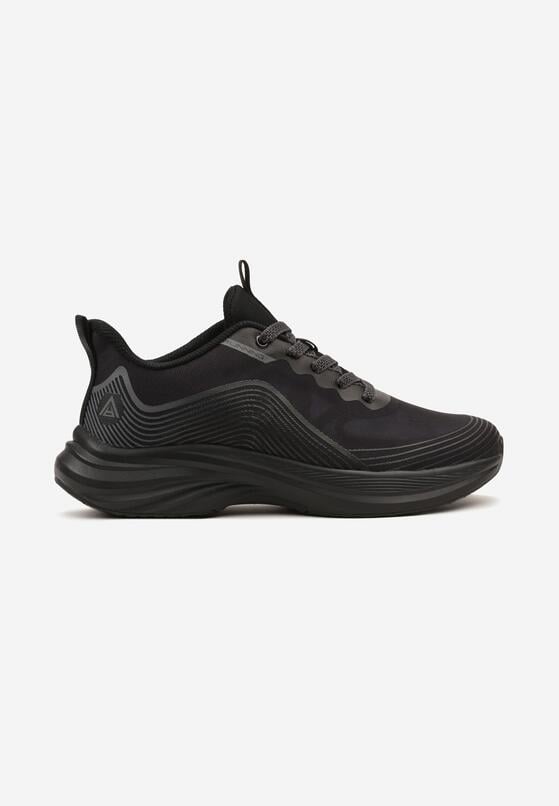 Czarne Buty Sportowe Sneakersy Ozdobione Tłoczonym Wzorem Axevia 1