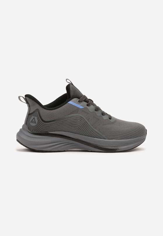 Ciemnoszare Buty Sportowe Sneakersy Ozdobione Tłoczonym Wzorem Axevia 1