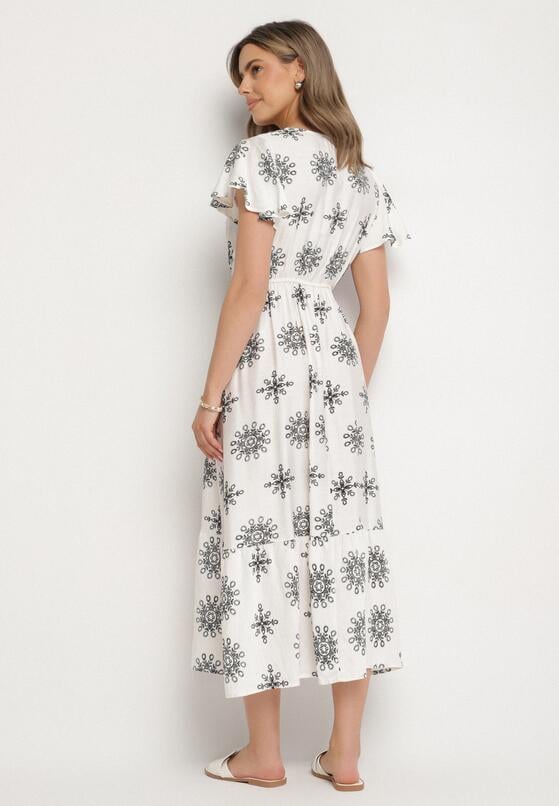 Rochie Albă cu negru 3