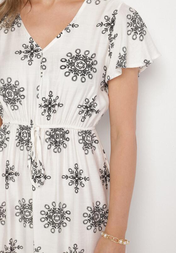 Rochie Albă cu negru 5