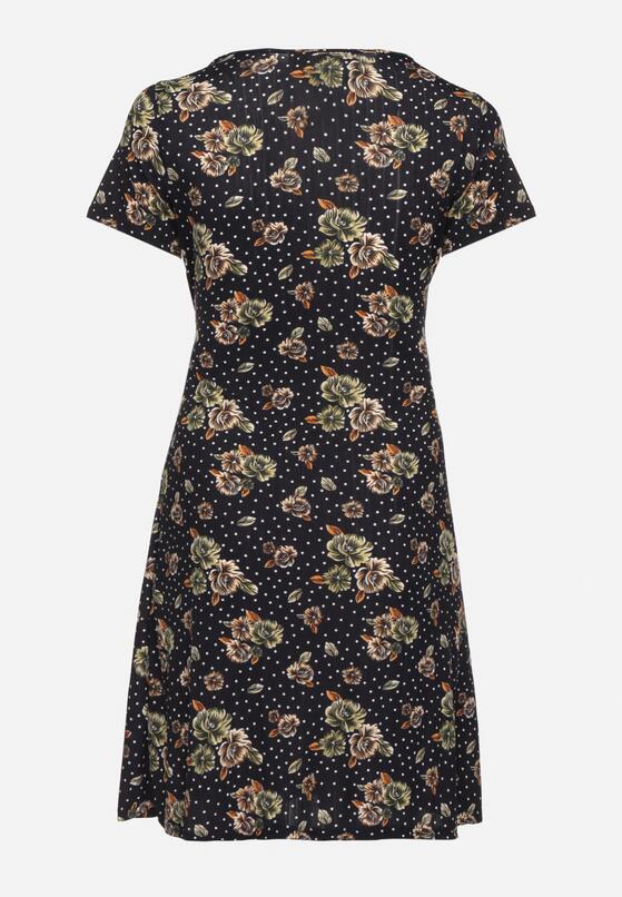 Rochie Bleumarin cu bej 7