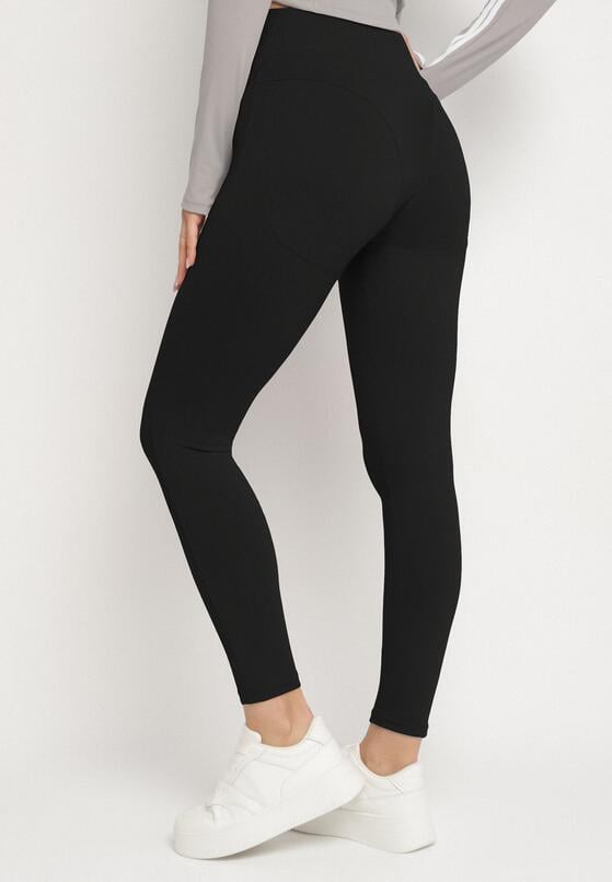 Czarne Legginsy z Modelującymi Przeszyciami Selettia 3