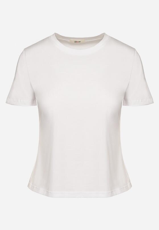 Biały Bawełniany Klasyczny T-shirt Ralarie 6