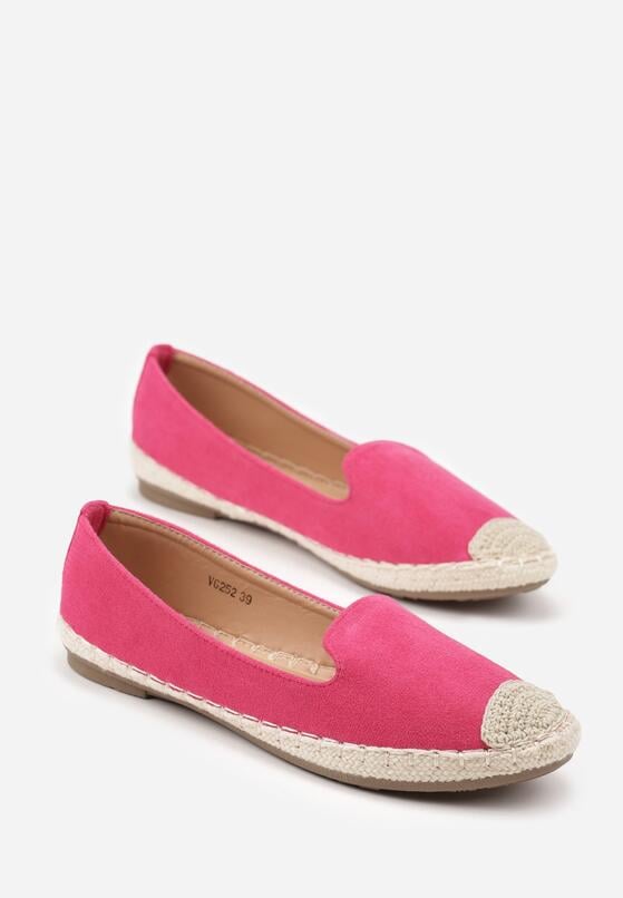 Fuksjowe Espadryle Ozdobione Plecionką Tiaziane 5