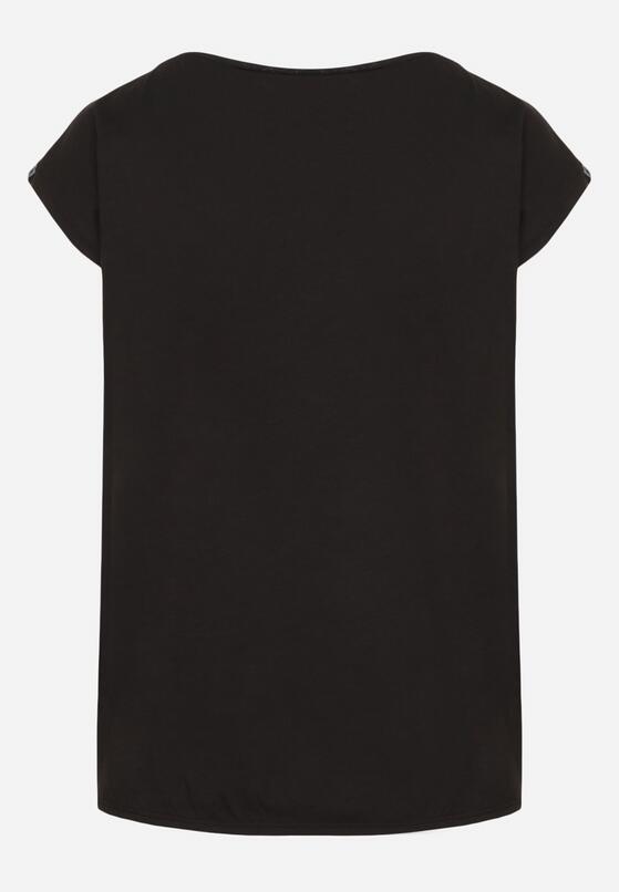 Czarny Bawełniany T-shirt w Klasycznym Stylu Raliessa 7