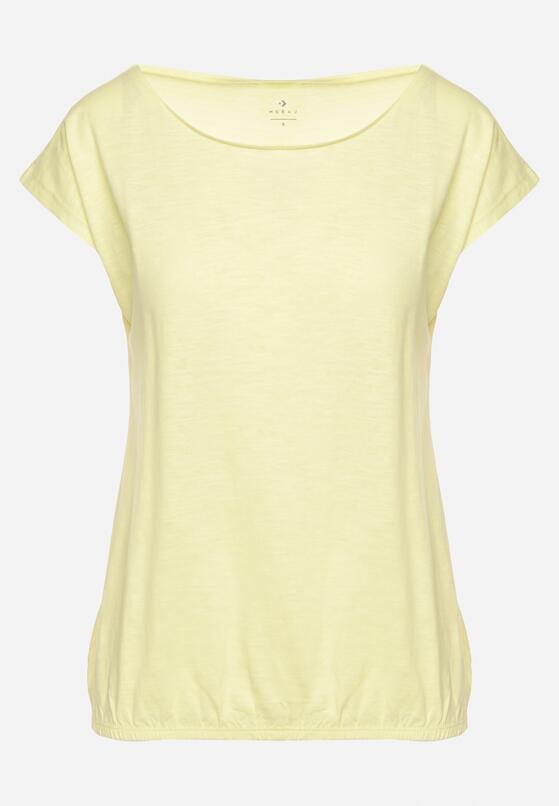 Żółty Bawełniany T-shirt w Klasycznym Stylu Raliessa 6