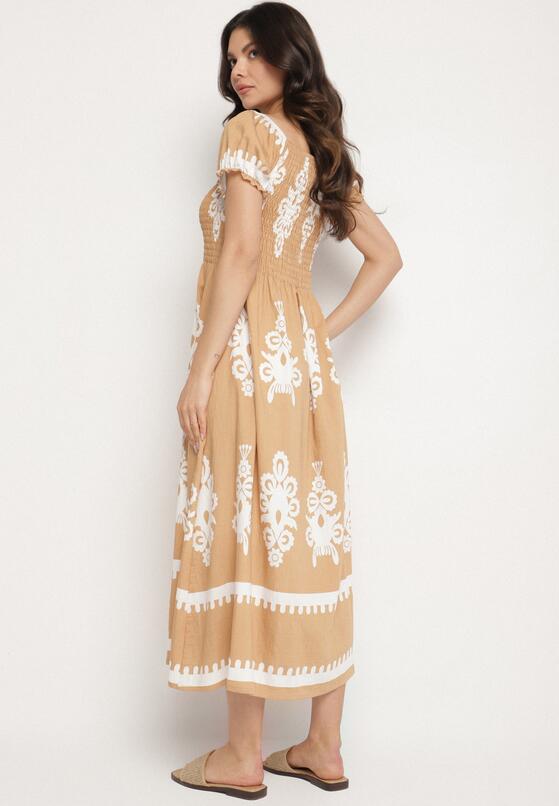 Rochie Bej închis 3