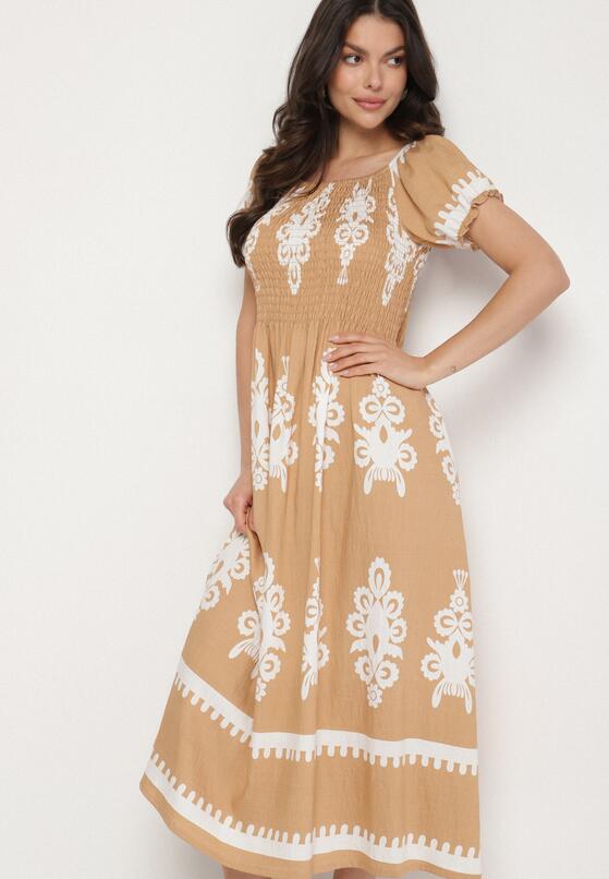 Rochie Bej închis 4