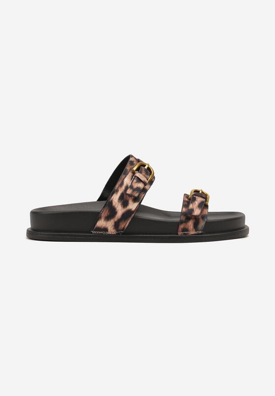 Papuci Imprimeu leopard 4