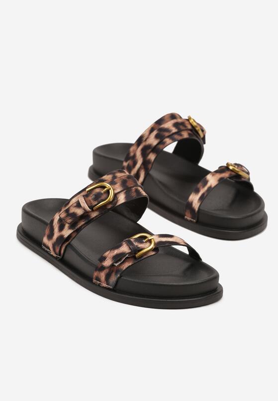 Papuci Imprimeu leopard 5
