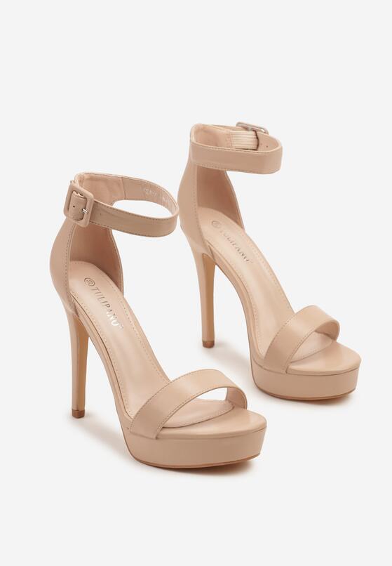 Pantofi stiletto Bej 5