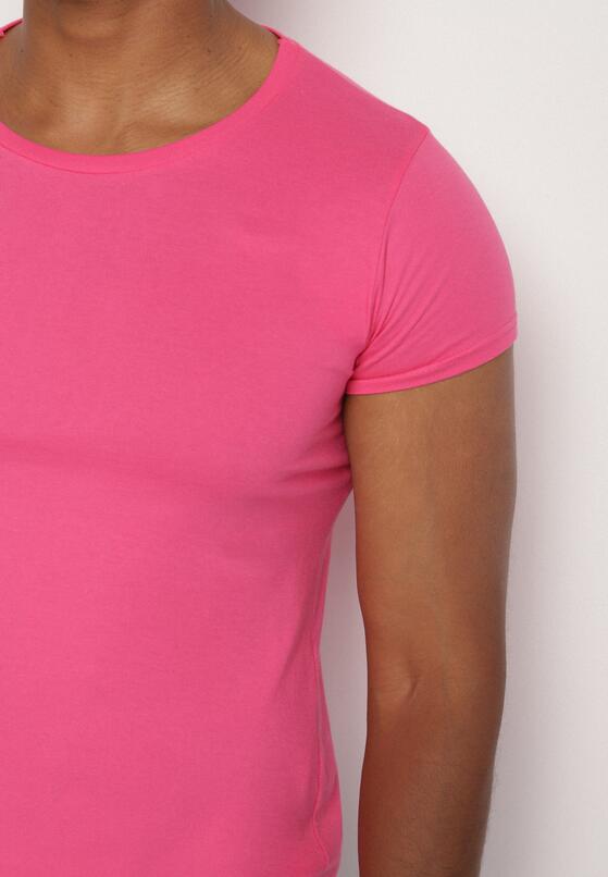 Fuksjowy Klasyczny T-shirt z Bawełny Fodena 5