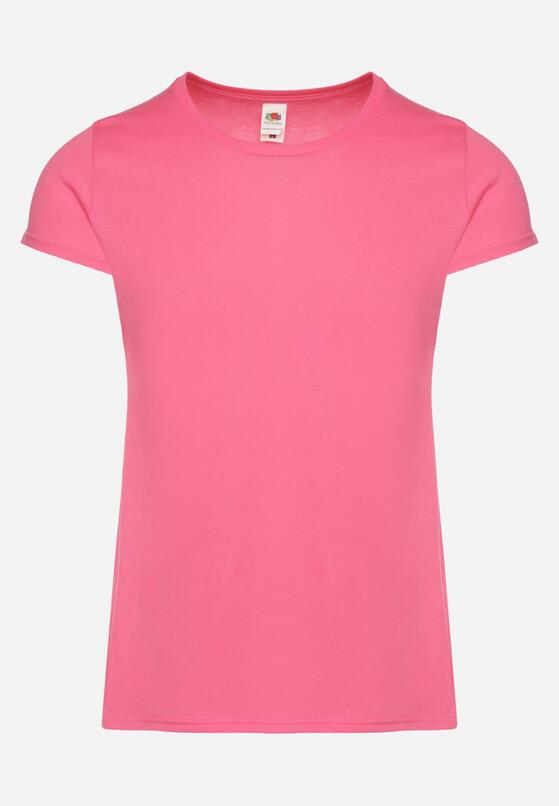 Fuksjowy Klasyczny T-shirt z Bawełny Fodena 6