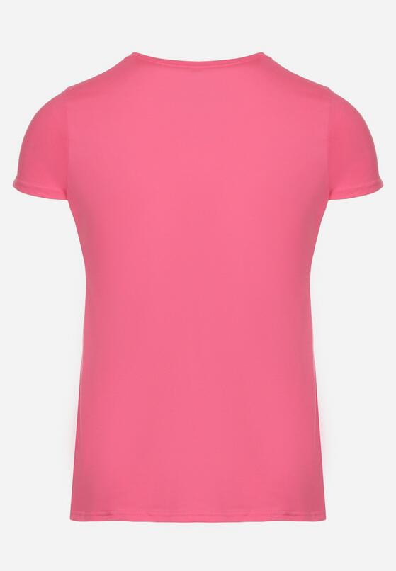 Fuksjowy Klasyczny T-shirt z Bawełny Fodena 7