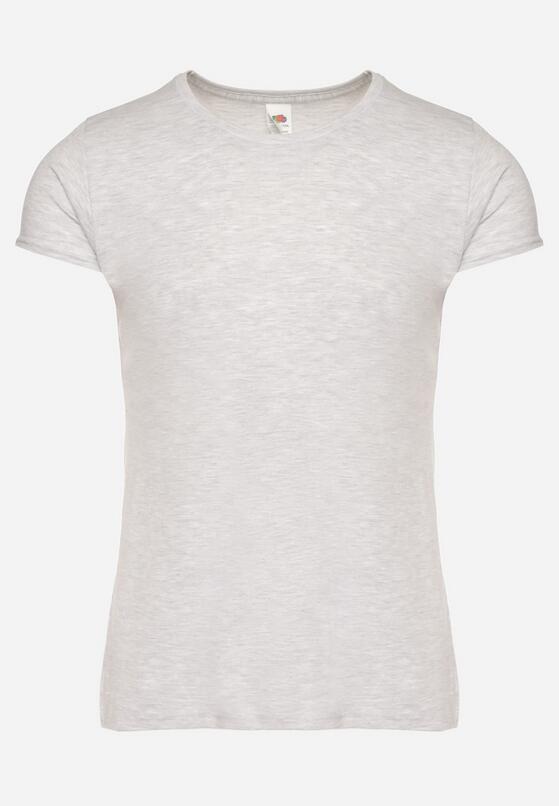 Jasnoszary Klasyczny T-shirt z Bawełny Fodena 6