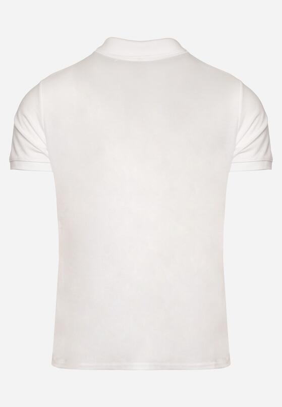 Biały T-shirt Polo z Bawełną Fodelira 7