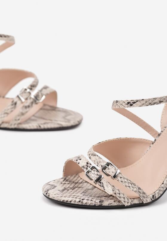 Sandale Print piele de șarpe 6