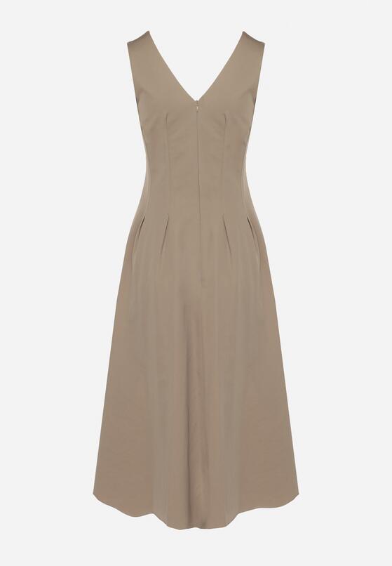 Rochie Bej închis 7