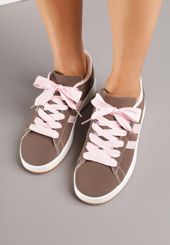 Brązowe Sneakersy z Dwoma Paskami Galtewi 3