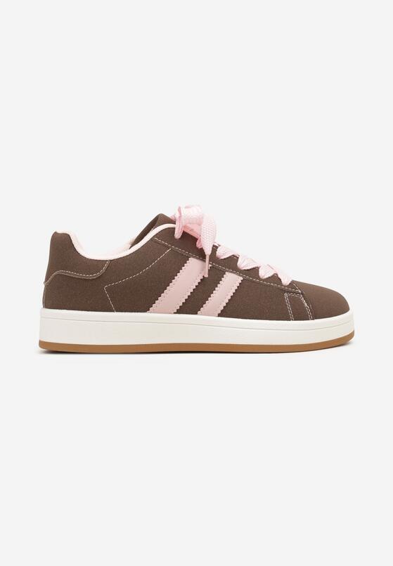 Brązowe Sneakersy z Dwoma Paskami Galtewi 4