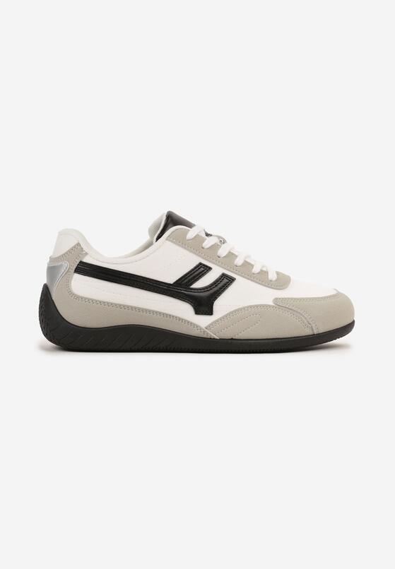 Białe Sneakersy Ozdobione Geometrycznym Wzorem Arulia 4